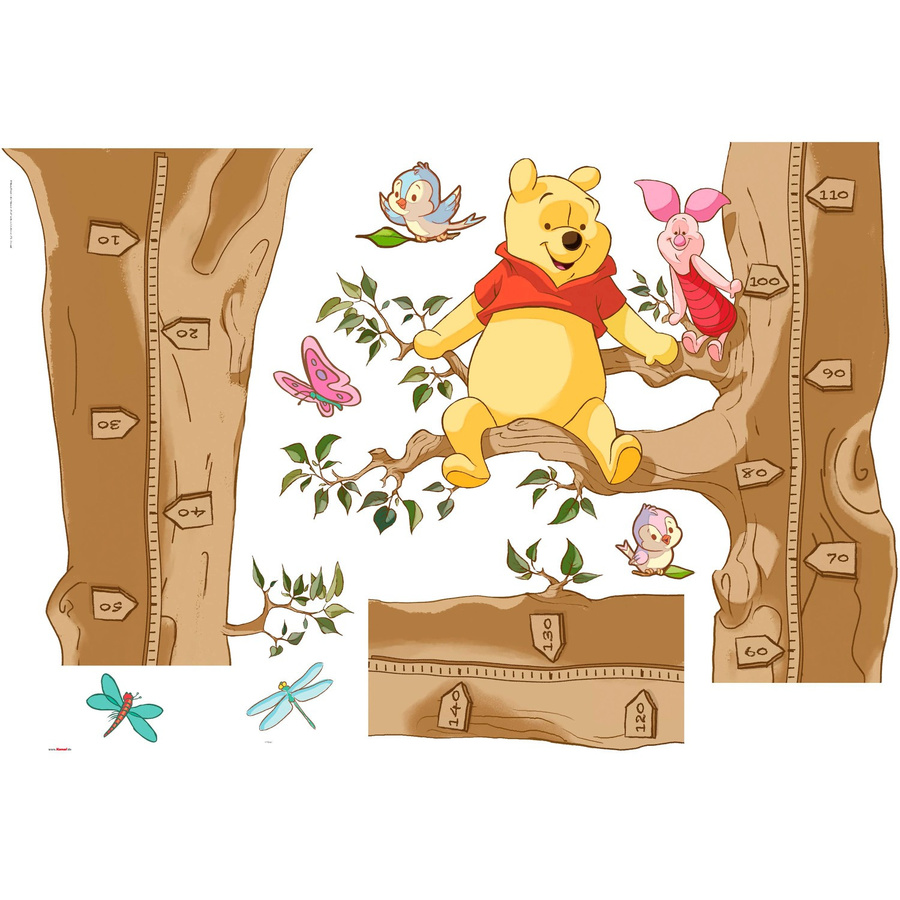 KOMAR Dekosticker Winnie The Pooh Size, Selbstklebefolie, bunt, B x H: 100 x 70 cm - Bild 3