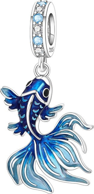 MISEFF Charm, 925 Silber, Perle, Blau, Unisex - Bild 1
