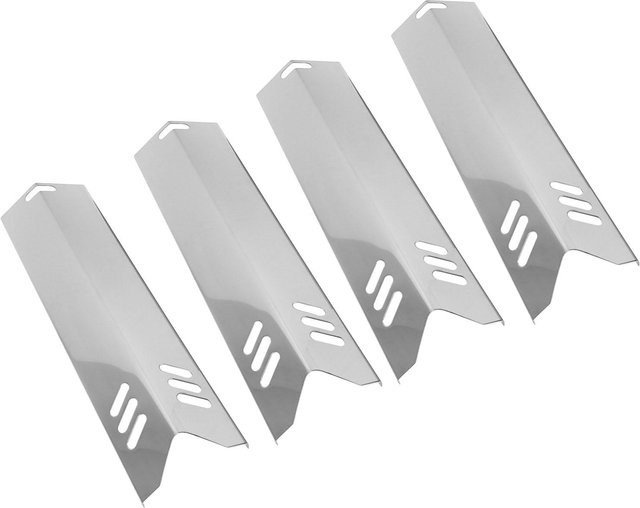 Igeteck 4er Set Universelle Grill Hitzeschilde aus Edelstahl in Silber - Bild 1