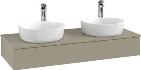 V&B Antao Waschtischunterschrank mit LED-Beleuchtung, Wandmontage, Farbe: Grau, B/T/H: 120 x 50 x 19 cm - Bild 1