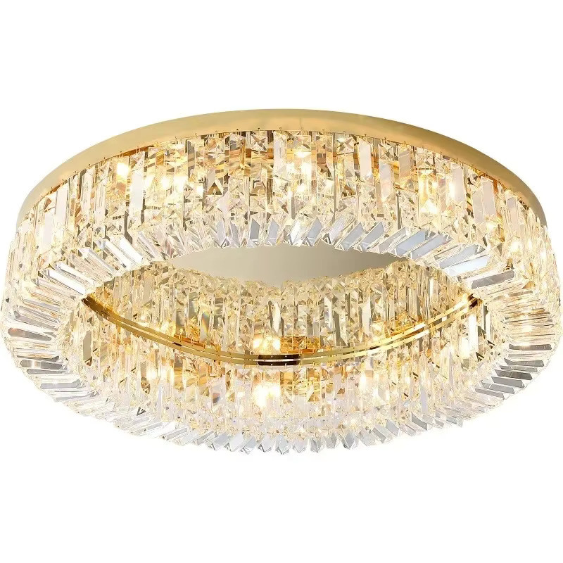 TAONUANSHU Nordic Kristall LED Deckenleuchte in Gold oder Chrom für Wohnzimmer, Schlafzimmer und Hotel - Bild 4