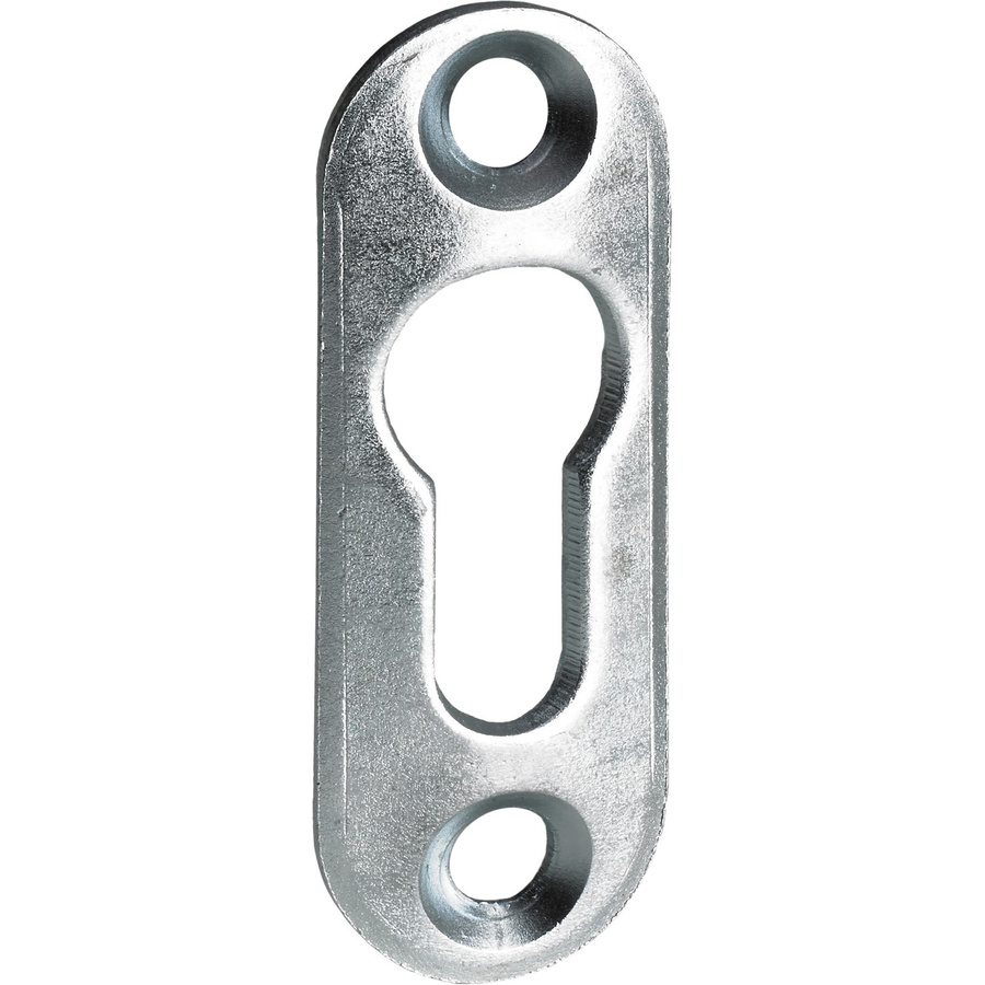 Hettich Schrankaufhänger aus verzinktem Stahl in Silber, 4 Stück, für Linsenkopfschrauben, Maße: 42 x 15 mm - Bild 2
