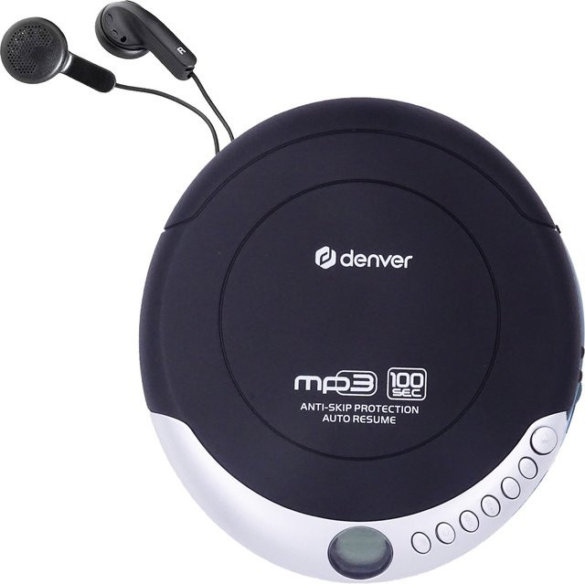 Denver DMP-391 Disc-Man tragbarer CD-Player mit MP3-Funktion und Anti-Schock-System in Schwarz inklusive Kopfhörer - Bild 2
