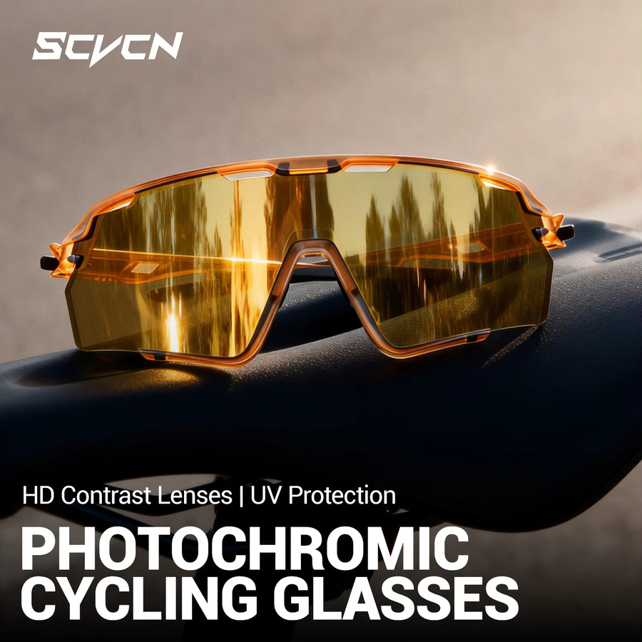 SCVCN Sportsonnenbrille, Vollrand, Kunststoff - Bild 4