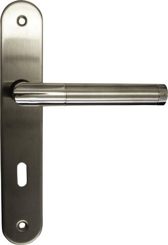 ALPERTEC Langschild-Garnitur Tina aus Edelstahl in Silber - Bild 1