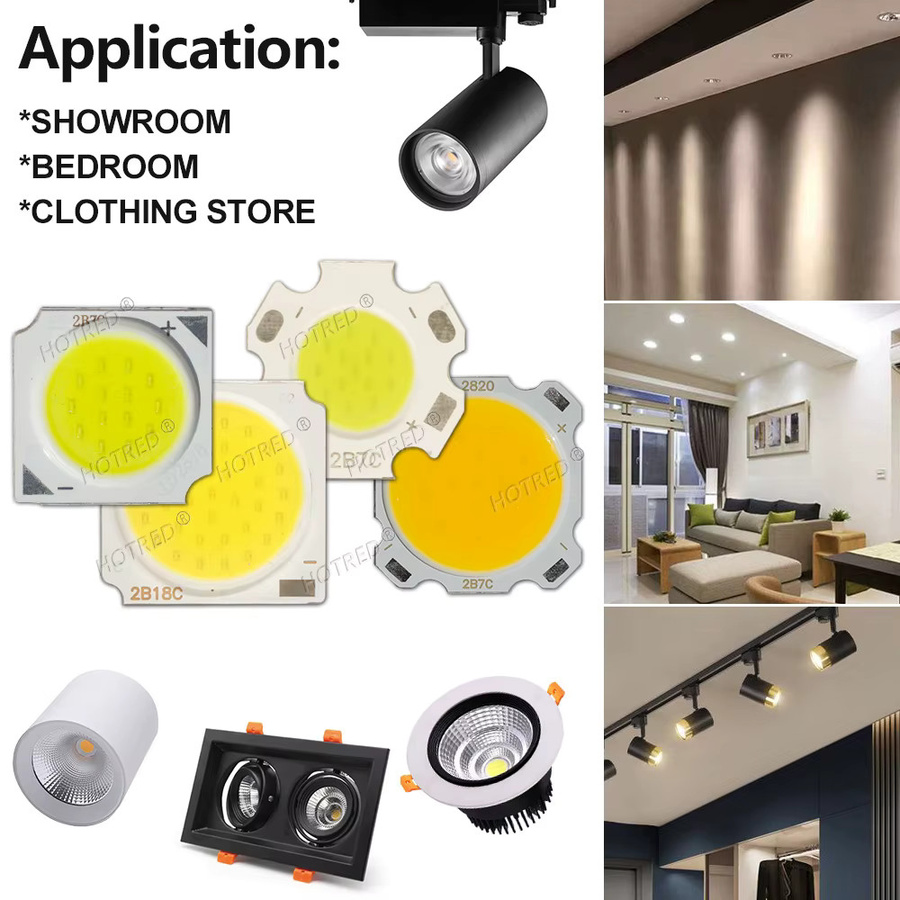 COB LED Chips für DIY Downlights und Scheinwerfer in verschiedenen Leistungen und Farben Weiß - Bild 2