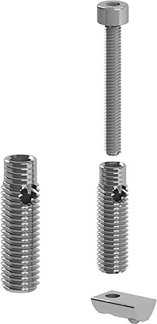 Fath Automatikverbinder Item System Nut 6 aus verzinktem Stahl in Silber, 10 Stück - Bild 1