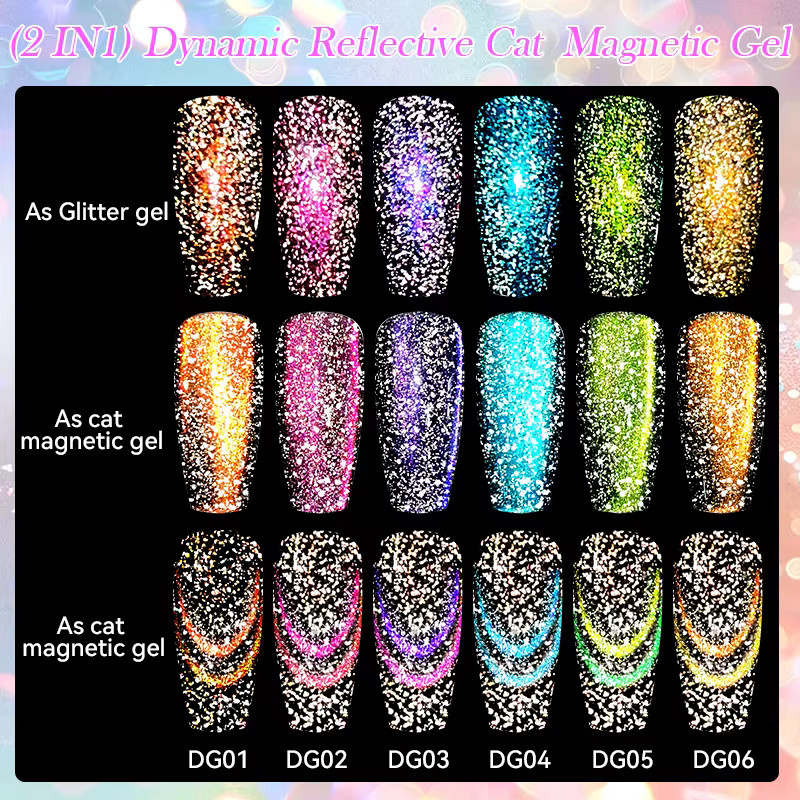 LILYCUTE Magnetischer Gel Nagellack, DG04, 7 ml - Bild 3