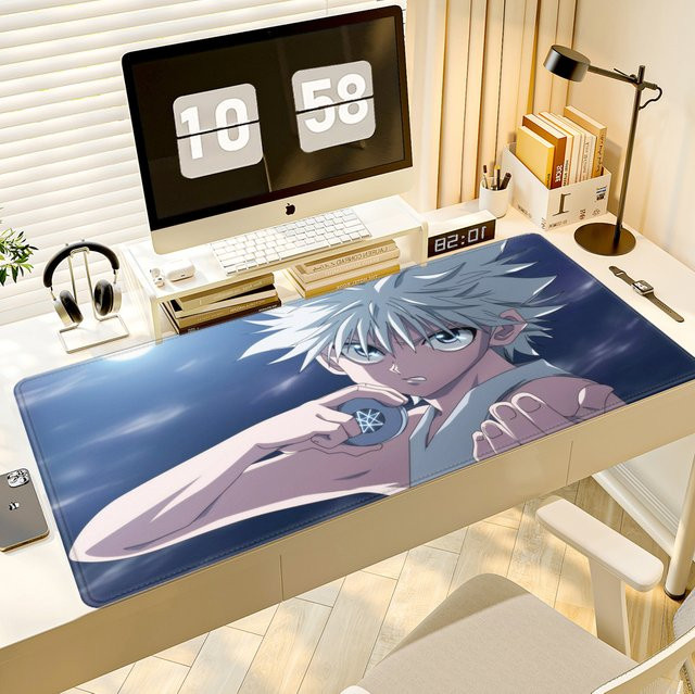 Prime Gaming XXL Mauspad Hunter x Hunter Killua Zoldyck in Multicolour mit gestickten Kanten als Tastaturunterlage - Bild 1