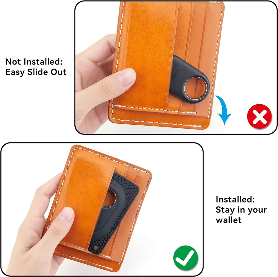 Samsung Kartenhalter für Galaxy SmartTag2 aus weichem TPU als schlanke Schutzhülle für Brieftaschen, Handtaschen und Rucksäcke in Schwarz oder Weiß - Bild 2
