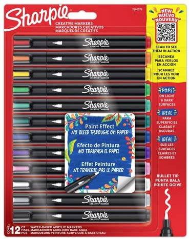 Sharpie Textmarker Set mit 12 permanenten Farben in Multicolor - Bild 1