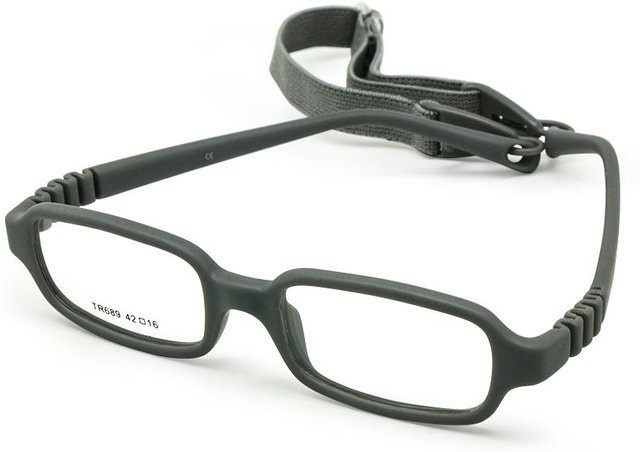 Fable Babybrille, Unisex, Vollrand, rectangular, tr90, black - Bild 1
