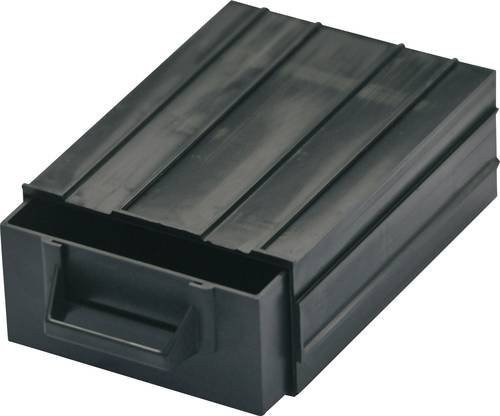 BJZ ESD-Kleinteilemagazin C-188 101 in Schwarz, B/H/T: 8,7 x 12,0 x 4,0 cm - Bild 1