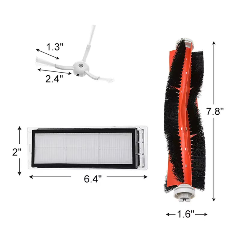 Hepa-Filter Hauptbürste für Roborock S4, S4 Max, S5, E3 und Xiaomi Mi 1 1S Roboter Staubsauger Zubehör - Bild 2