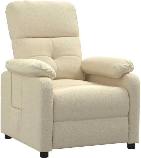 vidaXL Relaxsessel in Beige aus Stoff mit Armlehnen und verstellbarer Rückenlehne - Bild 1