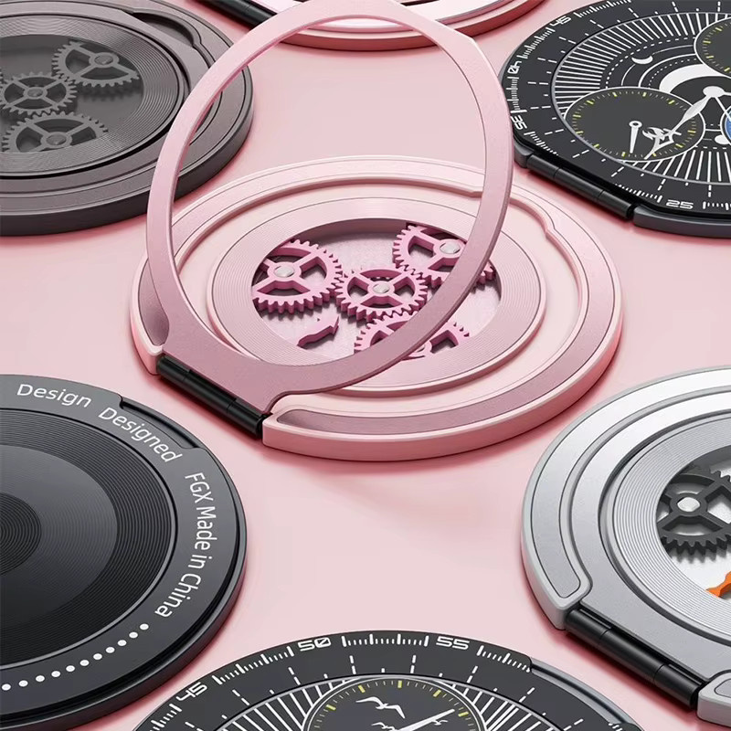 Universeller magnetischer Handyhalter mit verstellbaren Winkeln, kompatibel mit MagSafe, für iPhone, Samsung, Xiaomi, Vivo und OPPO, in Grau oder Pink - Bild 3