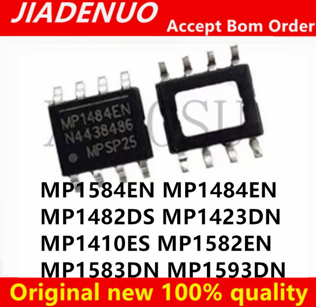 10 Stück JIADENUO Chipsatz MP1484EN MP1584EN MP1482DS MP1423DN MP1410ES MP1582EN MP1583DN MP1593DN in Schwarz SOP-8 - Bild 1
