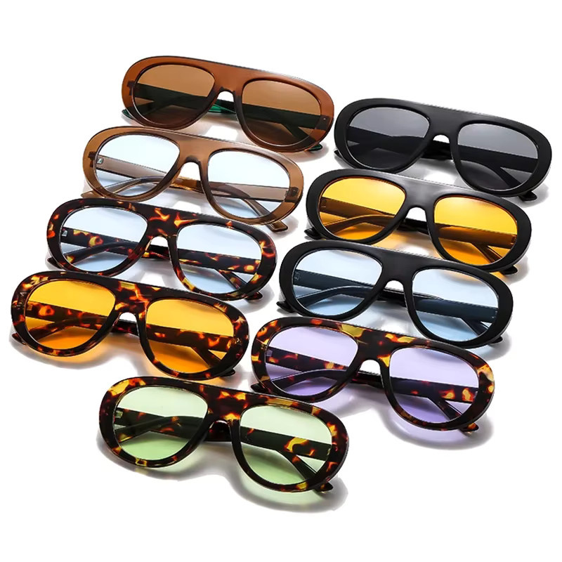 SO&EI Sonnenbrille Aviator, Vollrand, Multicolor, Unisex, Kunststoff - Bild 3