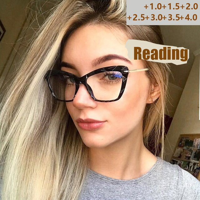 VABBON Lesebrille Cat Eye, Vollrand, Damen, schwarz - Bild 1