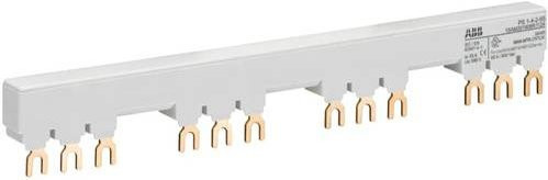 ABB PS1-4-2-65 3-Phasen-Sammelschiene für 4 MS116 / MS132, 65A, 10mm², Farbe: Weiß - Bild 1