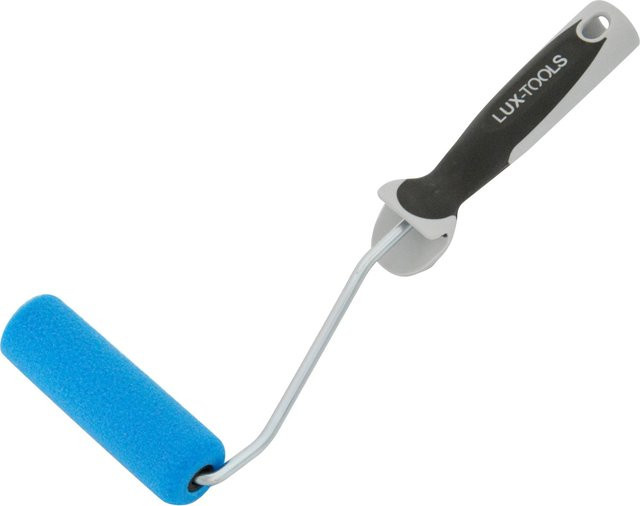 LUX-TOOLS Micro Crater Schaumstoffrolle für wasserbasierte Farben, Farbe: Blau, Rolle: 10 cm, Bügel: 28 cm - Bild 1