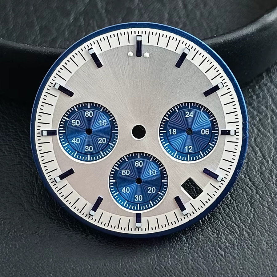 RBYENOU Uhrenzifferblatt, 32,5 mm, Schwarz, Quarzwerk - Bild 3