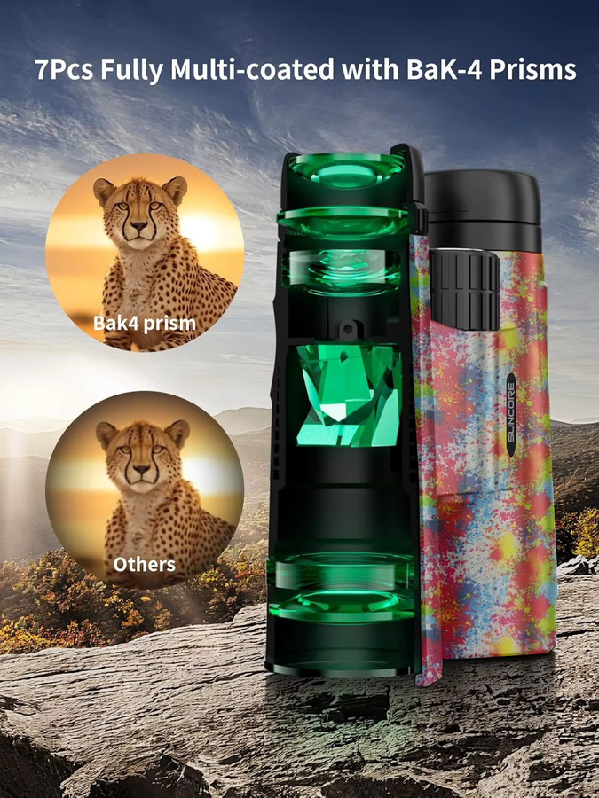 Suncore 10x42 Hochleistungsfernglas für Erwachsene in Multicolour - Bild 3