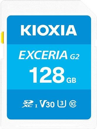 Kioxia Exceria SDXC MicroSDXC Speicherkarte 128 GB UHS-I V30 Klasse 10 in Blau und Multicolour - Bild 1
