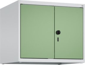 C+P Aufsatzschrank Classic PLUS mit 2 Abteilen und Sicherheits-Drehriegel, B/T/H: 50 x 60 x 50 cm, Lichtgrau/Resedagrün - Bild 1