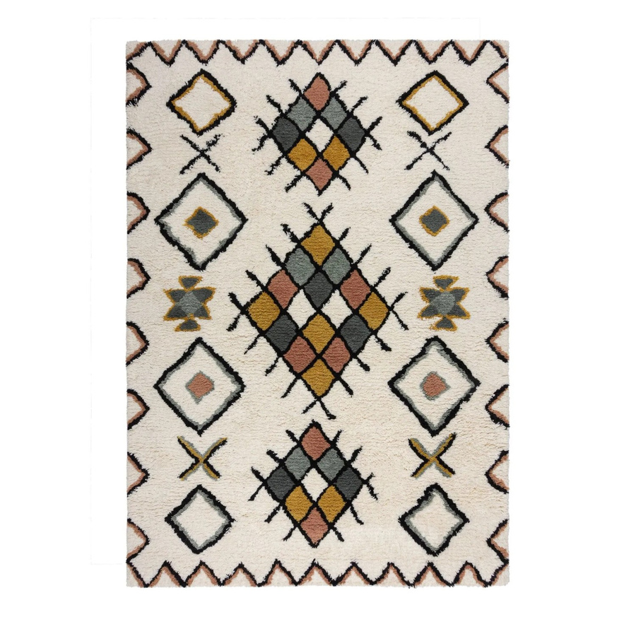 Flair Rugs Hochflorteppich Midar Shaggy in Mehrfarbig mit geometrischem Boho-Design, B/T: 120 x 170 cm - Bild 2