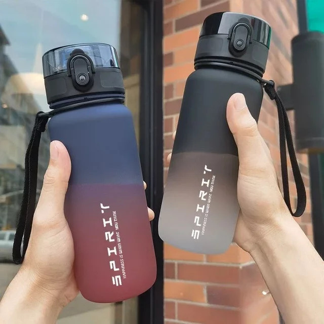 Simbuid Sportwasserflasche mit Filter und Trageseil, 500 ml, Mehrfarbig - Bild 1
