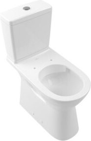 Villeroy & Boch Stand-WC VICARE Tiefspüler in Weiß mit horizontalem Abgang und verdeckter Befestigung, B/T/H: 36 x 71 x 46 cm - Bild 1