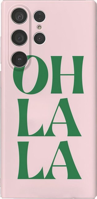 Rosa Oh La La Handyhülle für Samsung Galaxy S25 S24 S23 Ultra Plus A35 A55 Glossy HD Hard Cover - Bild 1