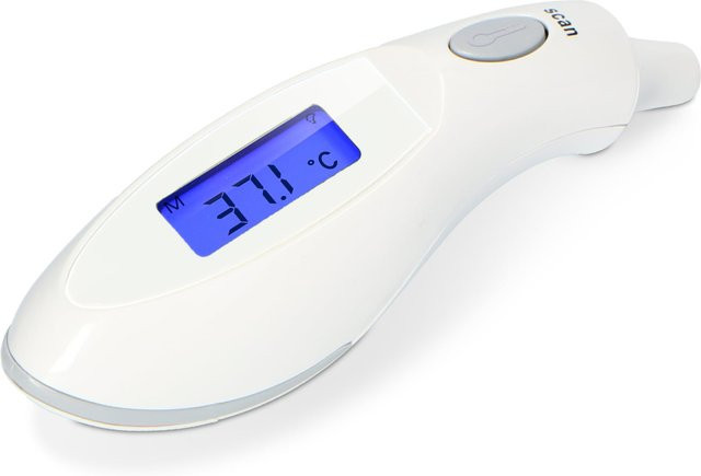 Alecto BC-27 Infrarot-Ohrthermometer in Weiß - Bild 1