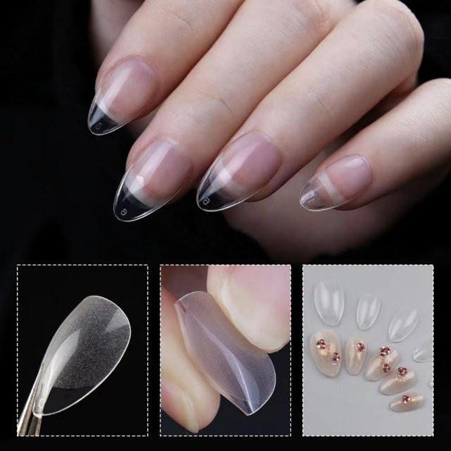 HUA HUA Nagelverlängerung Gel, matt, quadratisch, mandelförmig - Bild 1