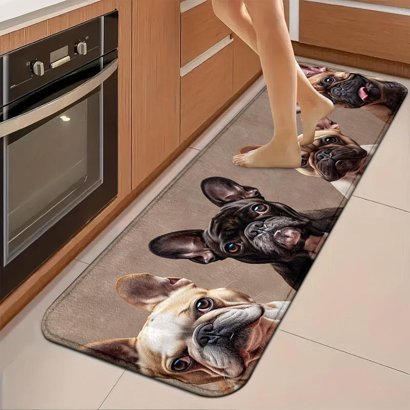 Anti-Ermüdungs-Küchenmatte mit Hundeaufdruck, rutschfest und wasserdicht, gepolsterte Küchenteppich B/B: 40 x 60 cm - Bild 8