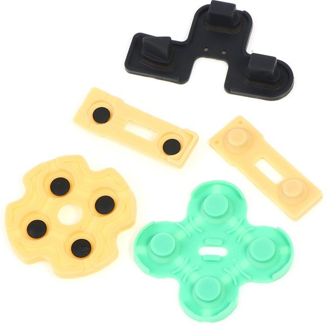 2 Sets SD&HI Silica-Gel-Kontaktpads aus leitfähigem Gummi als D-Pad-Tasten für Controller in Multicolor - Bild 1