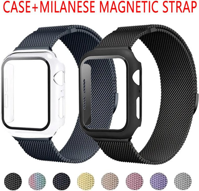 Apple Uhrenarmband Milanese, Schwarz, Unisex - Bild 1