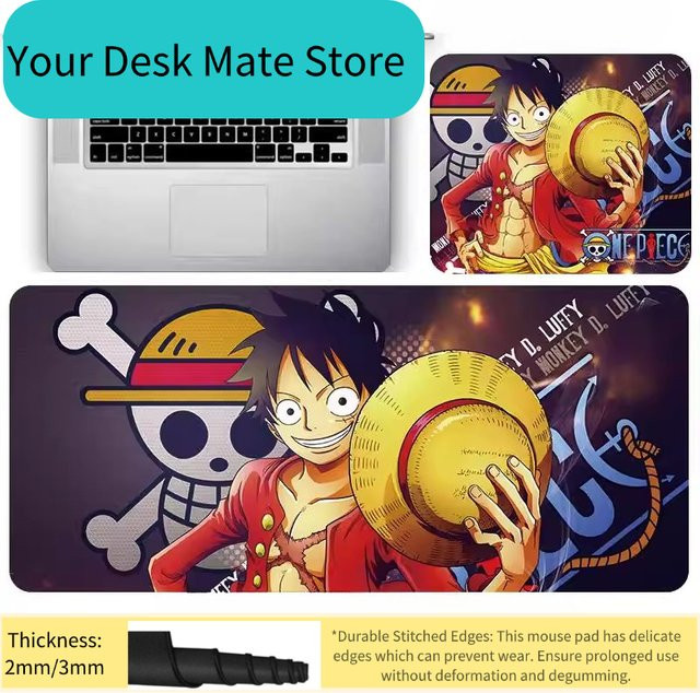 Bandai One Piece Mauspad aus Leder mit Roronoa Zoro und Luffy Design in Multicolour - Bild 1