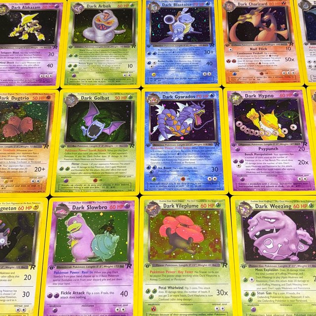 Keeppley PTCG Vintage Team Rocket 1st Edition New-Holo Karten-Set, Sammlerspielzeug - Bild 1