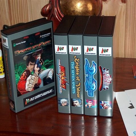 Atomiswave Shockbox Aufbewahrungsbox in Schwarz für Sammy Atomiswave Gamecard Arcade Spielkarten - Bild 1