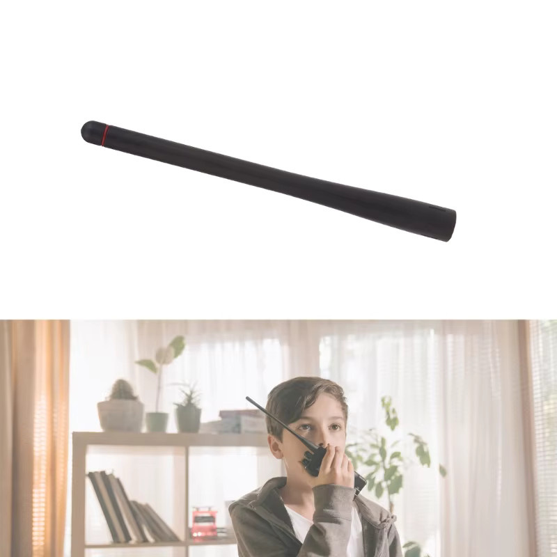 VHF Zwei-Wege-Radio Handantenne mit SMA-Stecker für 136–174 MHz, kompatibel mit IC-F50, IC-F50V, IC-F51, IC-F51V, FA-S62VS und IC-M87, Schwarz - Bild 2