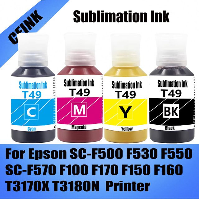 Epson Sublimationstinte für SC-F100 F170 F150 F160 F500 F550 F570 F530 T3170X T3180N, 135 ml - Bild 1