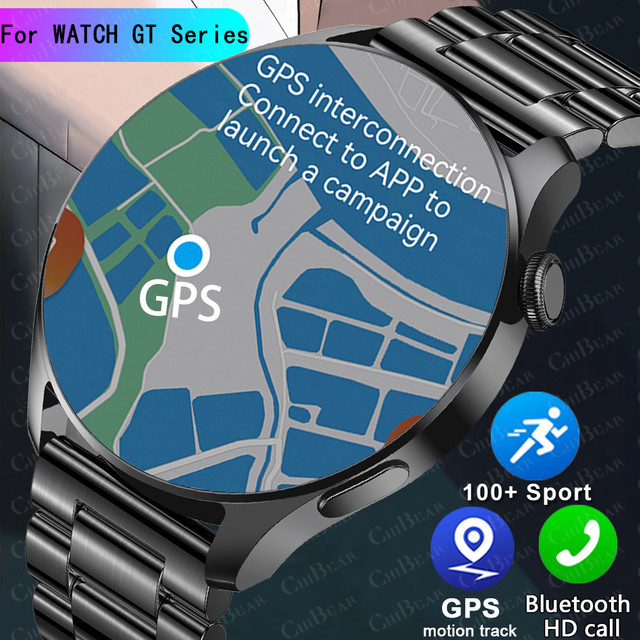 Jooeniok Smartwatch, Edelstahl, Silber, Herren, 44 mm, wasserfest - Bild 1
