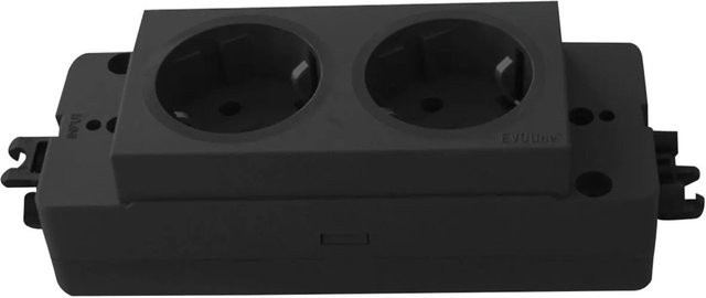EVOline Express Steckdosenleiste 2-Fach Schuko 16 A 3.680 W in Schwarz - Bild 1