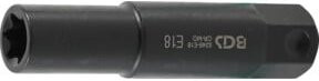 BGS Steckschlüssel-Einsatz E-Profil extra lang SW E18 mit 22 mm Außensechskant-Antrieb aus Chrom-Molybdän-Stahl - Bild 1