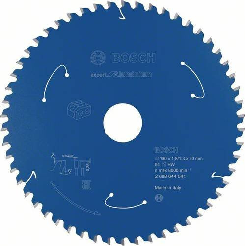 Bosch Expert for Aluminium Kreissägeblatt mit 54 Zähnen Durchmesser: 190 mm, Bohrung: 30 mm - Bild 1