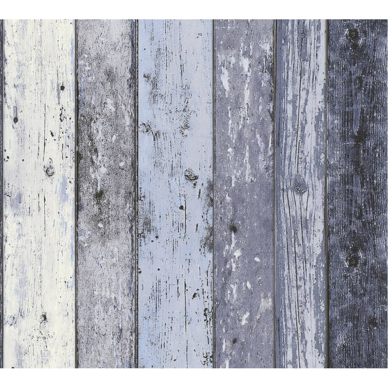A.S. Création Vliestapete Best of Wood & Stone 2nd Edition Holzoptik Blau B: 53 cm, L: 1005 cm - Bild 3