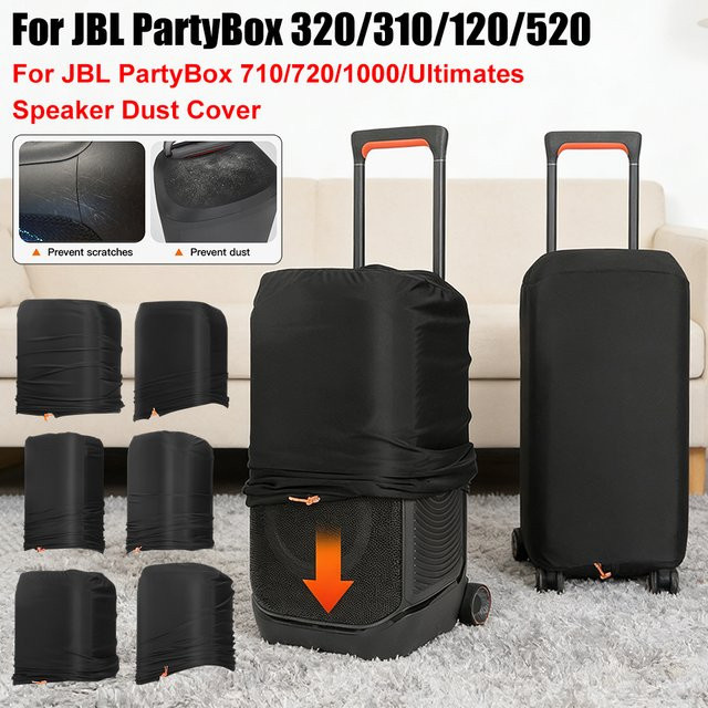 APWIKOGER Staubschutzhülle für JBL PartyBox 320 310 120 520 710 720 1000 und Ultimate Tragbare Lautsprecher in Schwarz - Bild 1