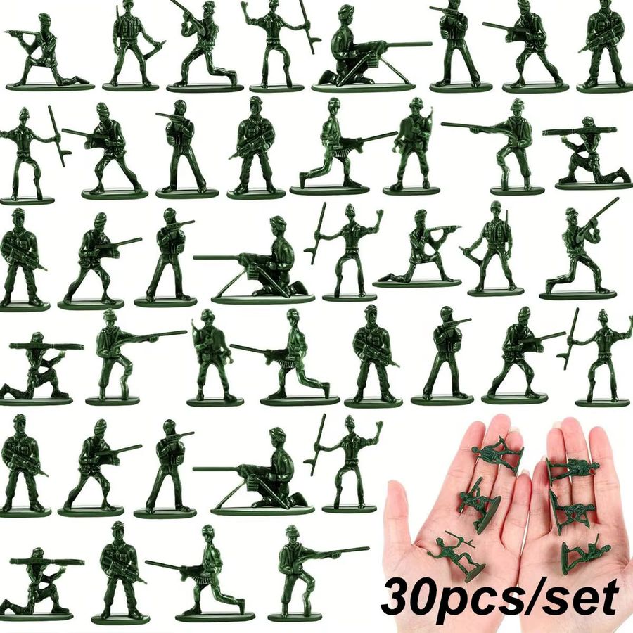 30 Stück Miniatur-Soldatenmodelle aus Kunststoff in Multicolor von ZSY für deine Partydekoration oder als Geburtstagsgeschenk - Bild 2
